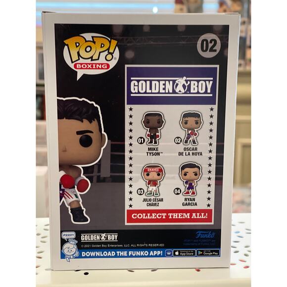 Funko Pop! Boxing Golden Boy Oscar De La Hoya #02 Vinyl Figure - Picture 4 of 4